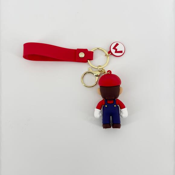 Super Mario Keychain with Figure and Strap | Cute Nintendo Mario Key Holder Gift - Picture 6 of 8